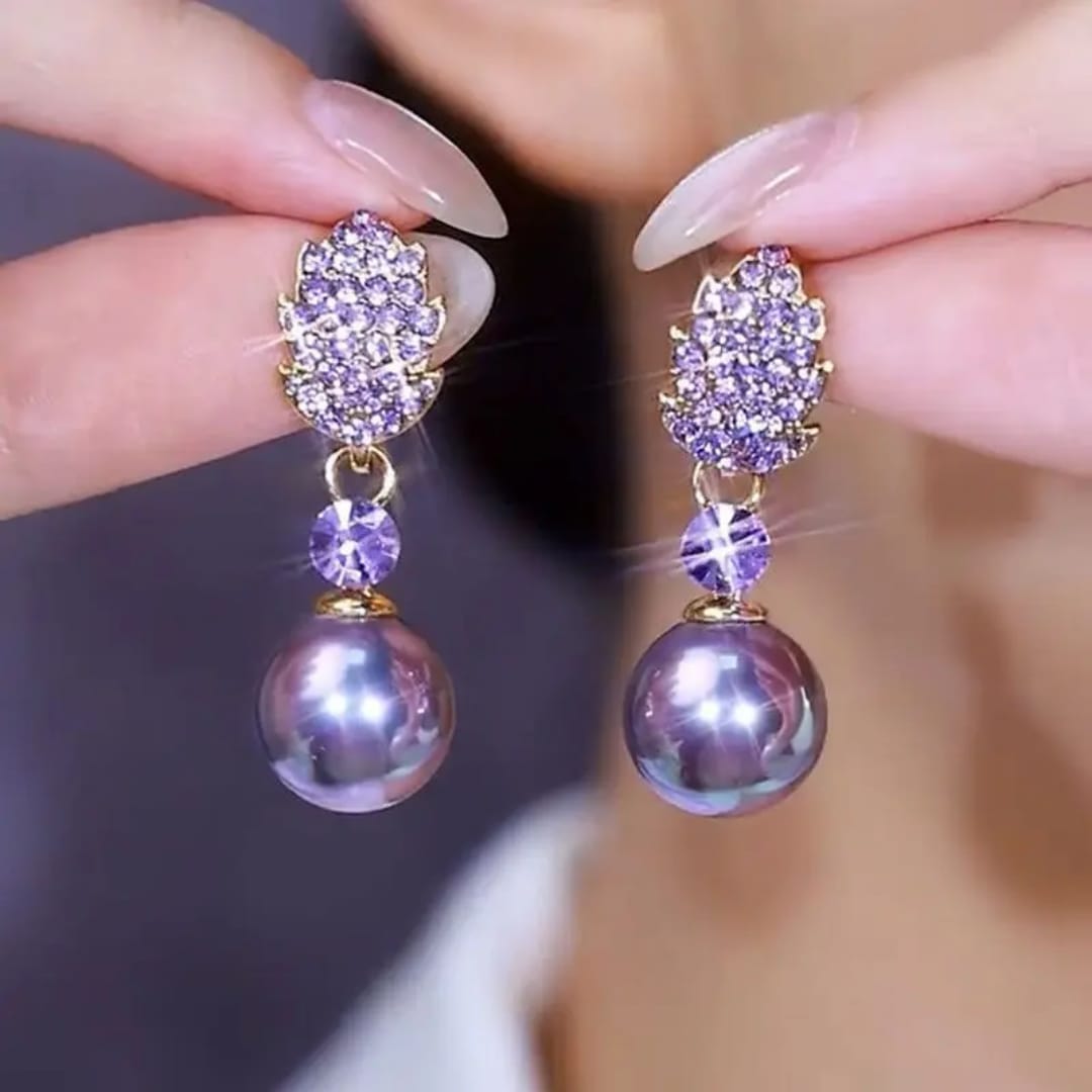 Pearl Jewelry Gift Set | 1x necklace | 1 pair ear ring | 1 finger ring | 1 nose pin -PLF - Image 6